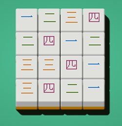 Mahjong 3 lignes